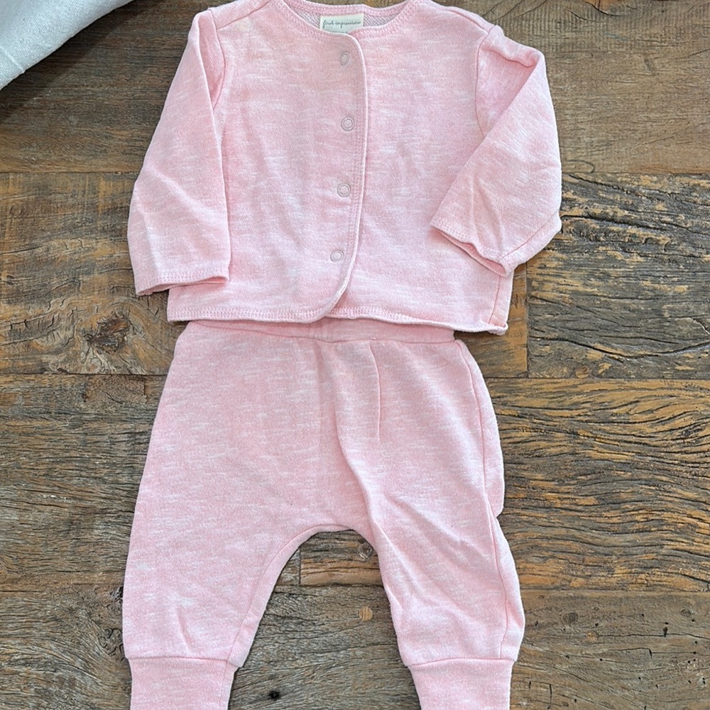 First Impressions Soft Pink Baby Top